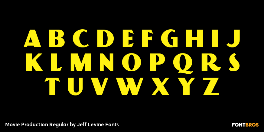 Movie Production Regular Font Poster #1