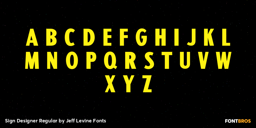 Sign Designer Regular Font Poster #2