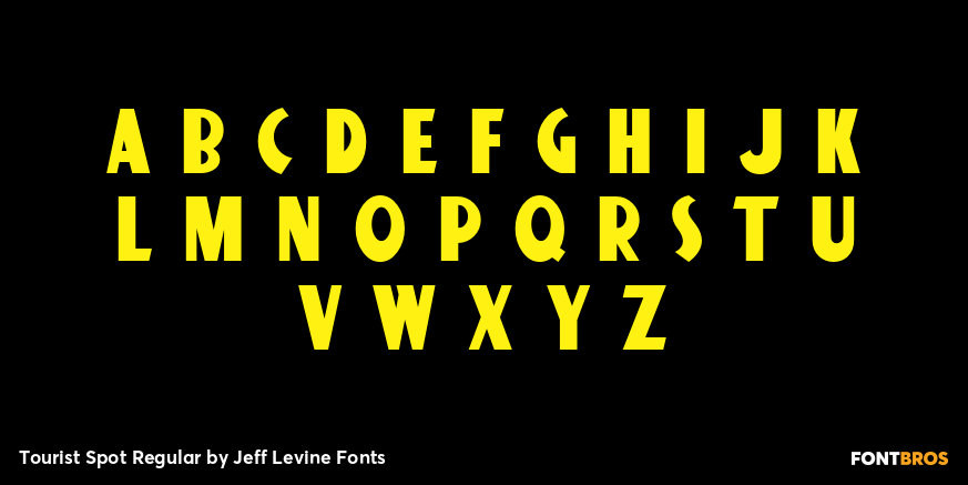 Tourist Spot Regular Font Poster #2