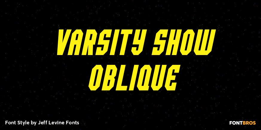 Varsity Show Oblique Poster