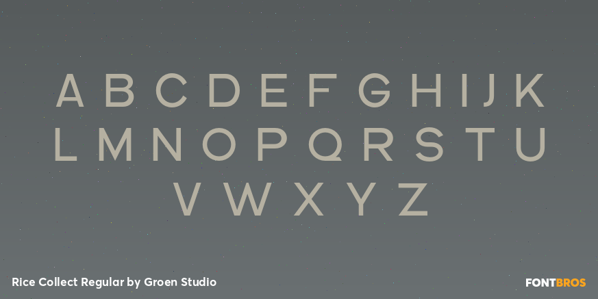 Rice Collect Regular Font Poster #2