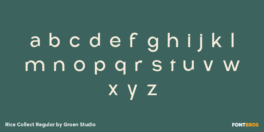 Rice Collect Regular Font Poster #3