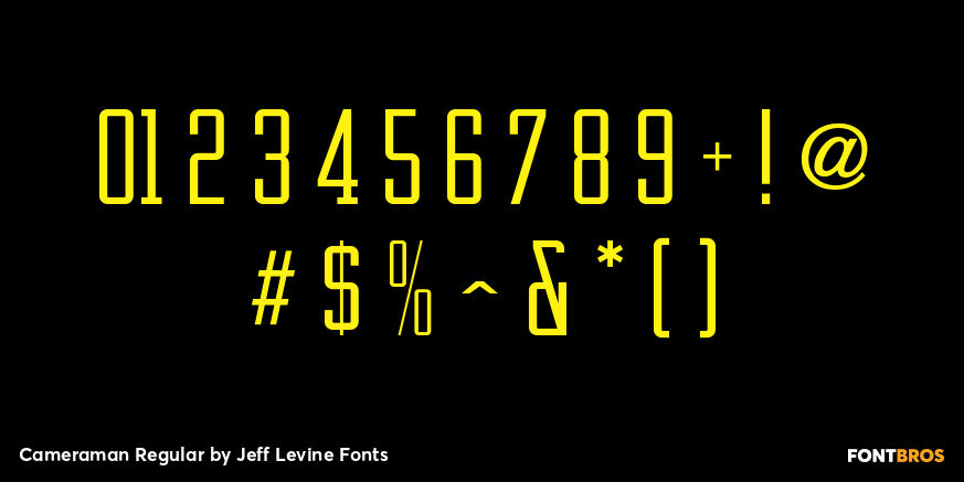 Cameraman Regular Font Poster #4