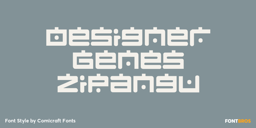 Designer Genes Zipangu Font Poster #1