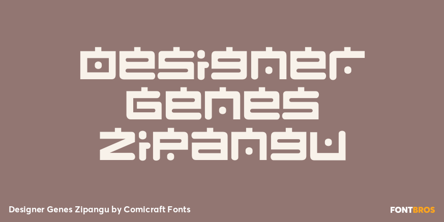 Designer Genes Zipangu Font Poster #1