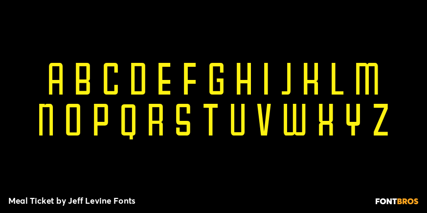 Meal Ticket Font Poster #2