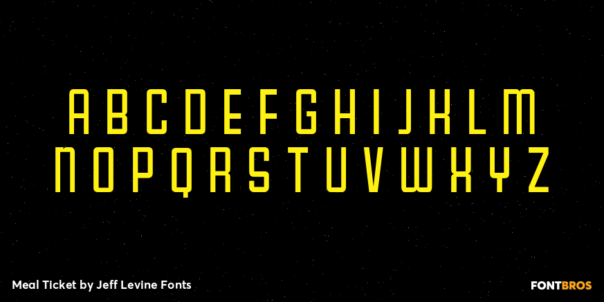 Meal Ticket Font Poster #3