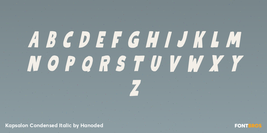 Kapsalon Condensed Italic Font Poster #2