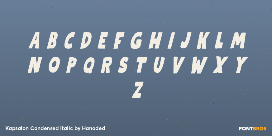 Kapsalon Condensed Italic Font Poster #1
