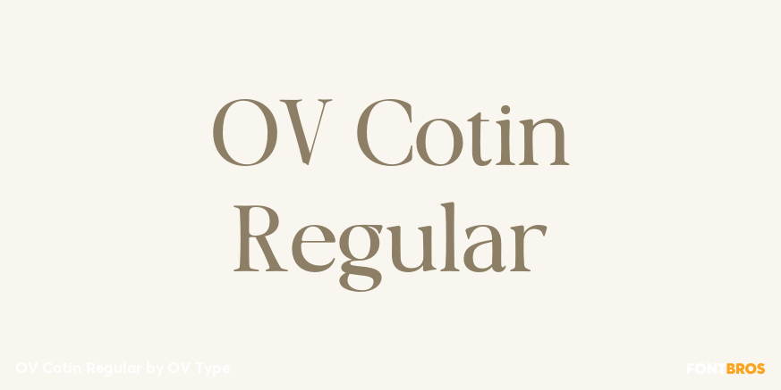 OV Cotin Regular Poster