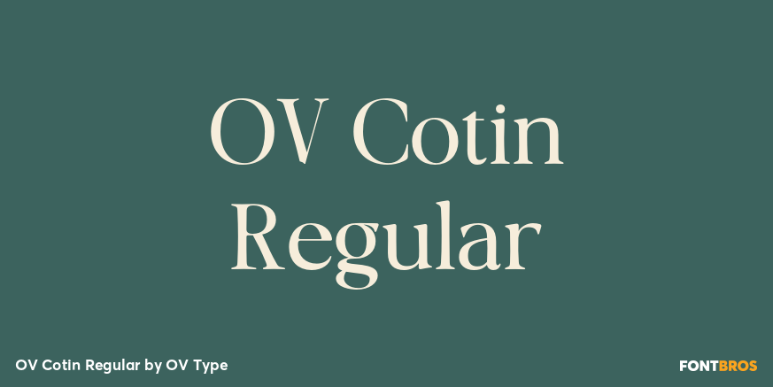OV Cotin Regular Poster