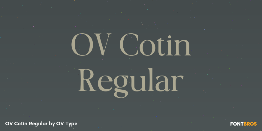 OV Cotin Regular Poster