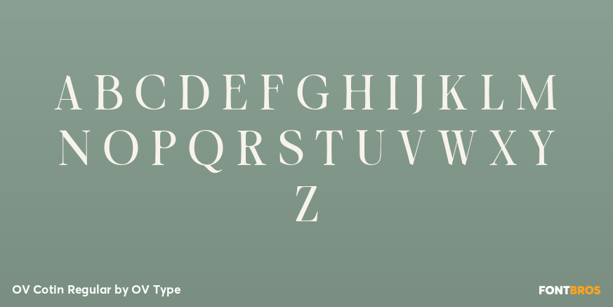 OV Cotin Regular Font Poster #2