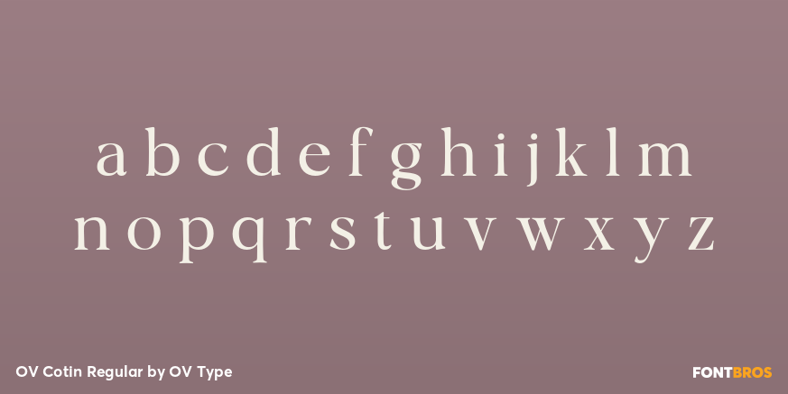 OV Cotin Regular Font Poster #3
