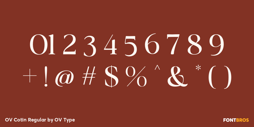 OV Cotin Regular Font Poster #4