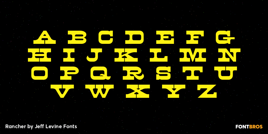 Rancher Font Poster #2