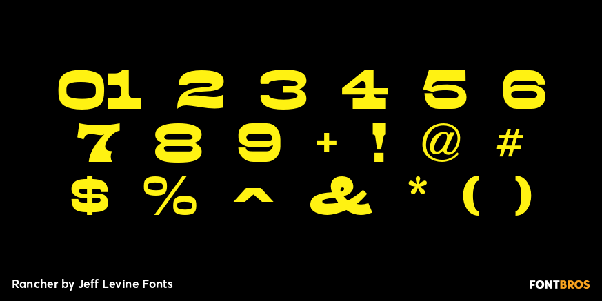 Rancher Font Poster #4