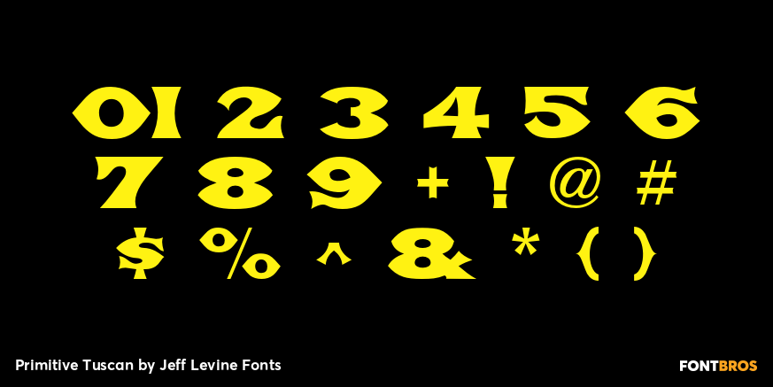 Primitive Tuscan Font Poster #4