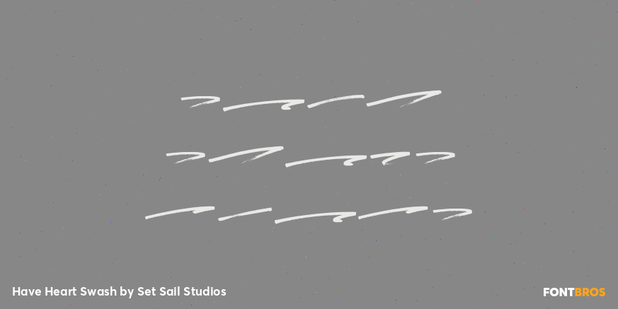 Have Heart Swash Font Poster #1