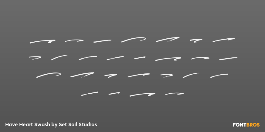 Have Heart Swash Font Poster #2