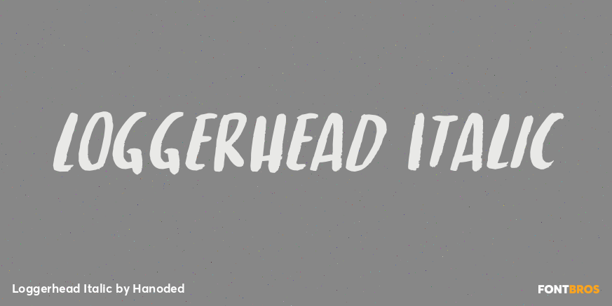 Loggerhead Italic Poster