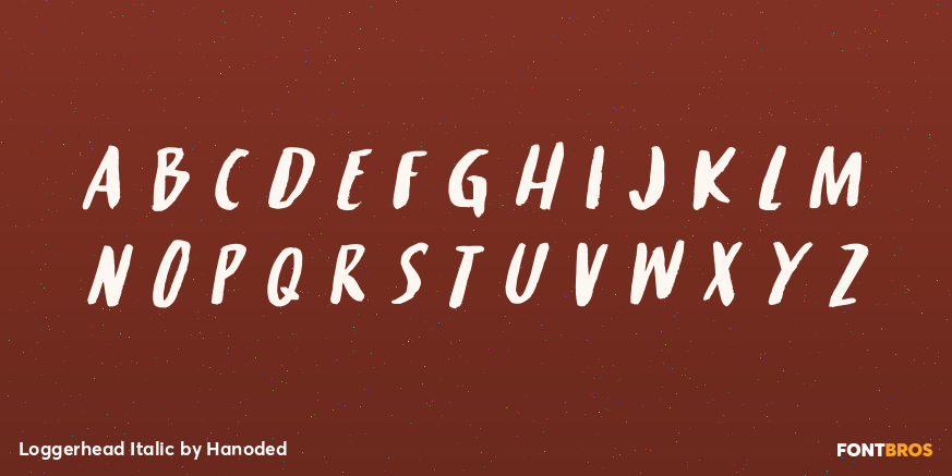 Loggerhead Italic Font Poster #2