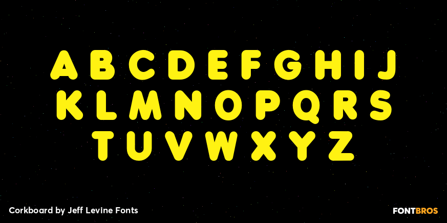 Corkboard Font Poster #2