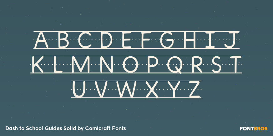 Dash to School Guides Solid Font Poster #2