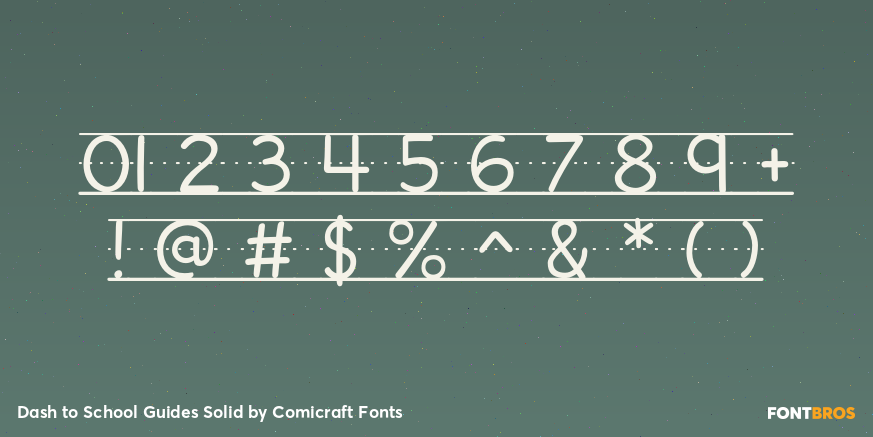 Dash to School Guides Solid Font Poster #4