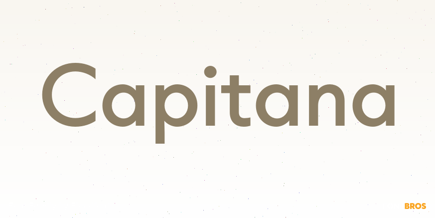 Capitana Font Poster