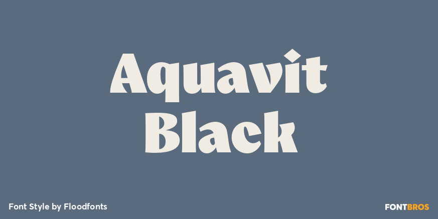 Aquavit Black Font Poster #1