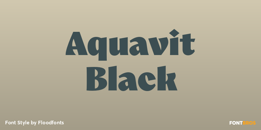 Aquavit Black Poster