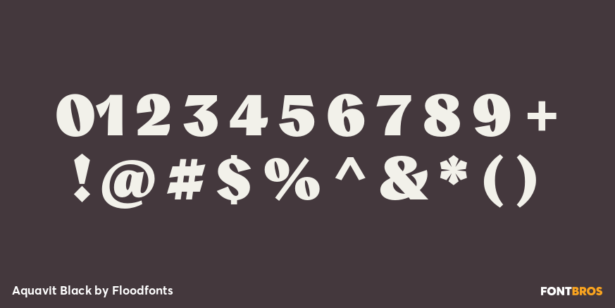 Aquavit Black Font Poster #1
