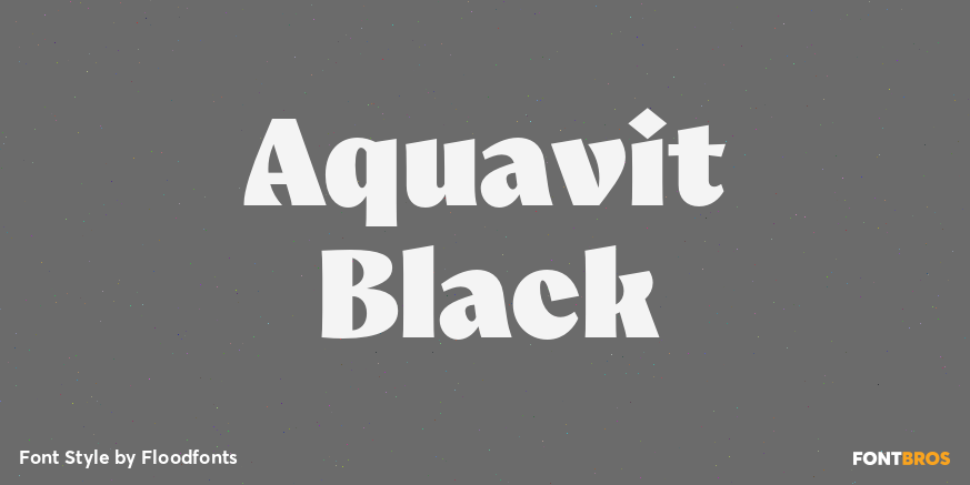 Aquavit Black Poster