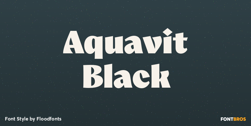 Aquavit Black Poster