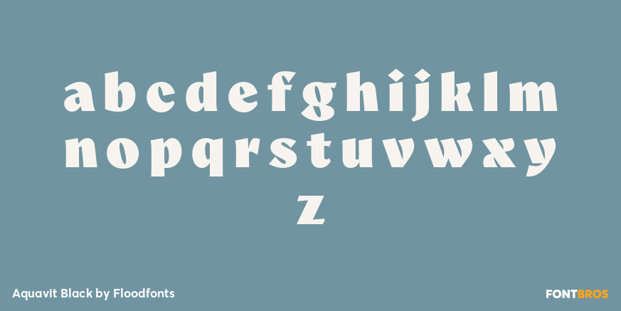 Aquavit Black Font Poster #3