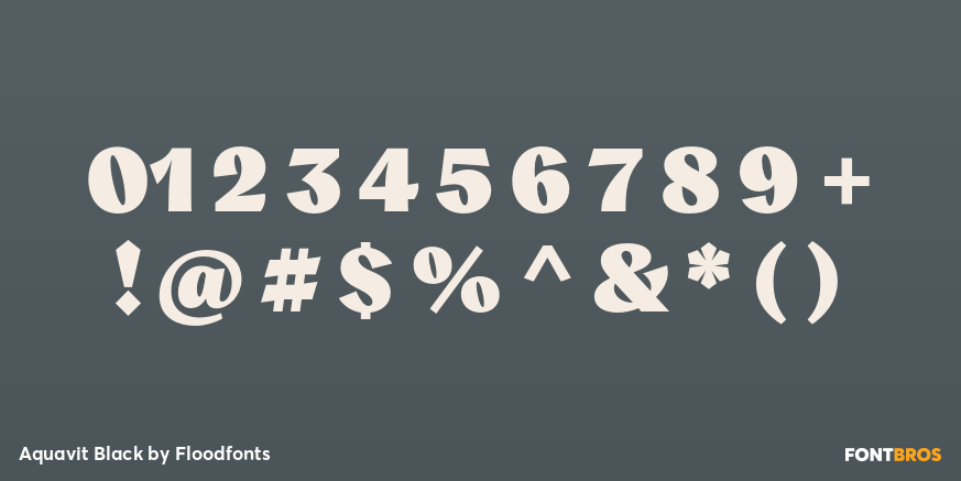 Aquavit Black Font Poster #4