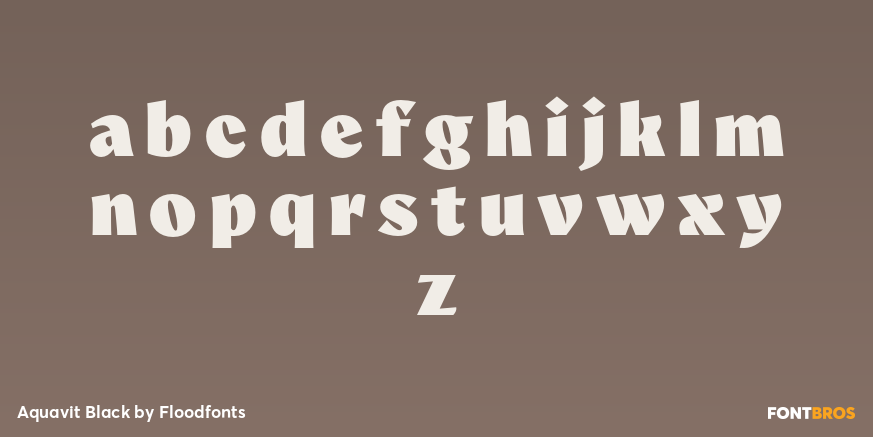 Aquavit Black Font Poster #1