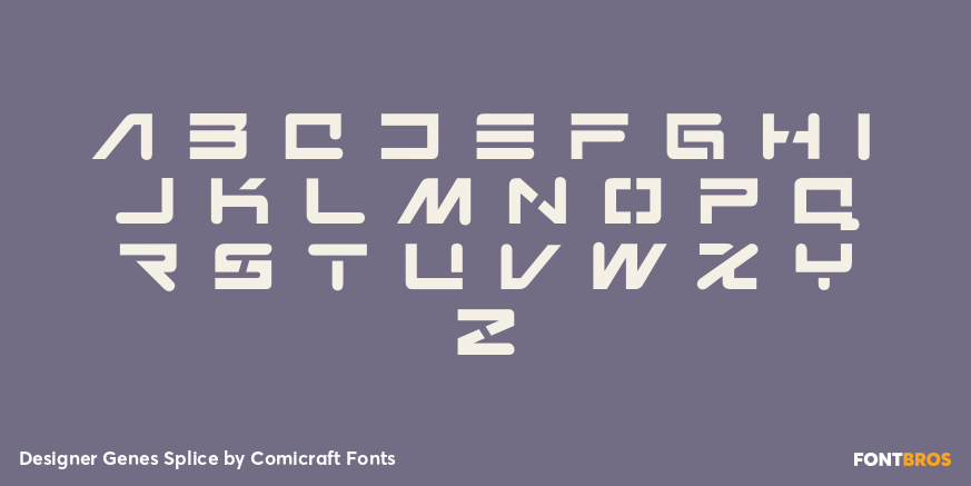 Designer Genes Splice Font Poster #2
