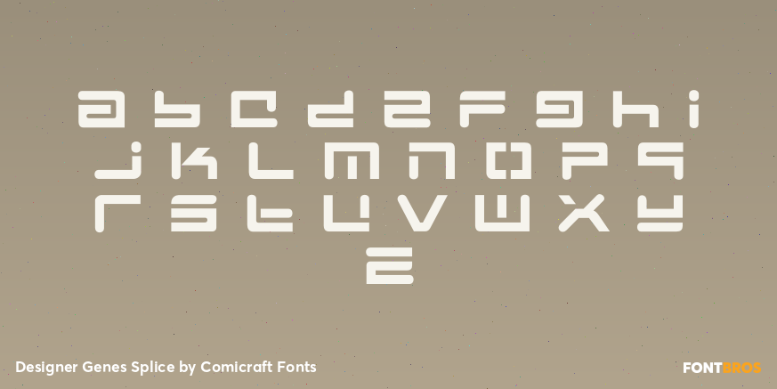 Designer Genes Splice Font Poster #3