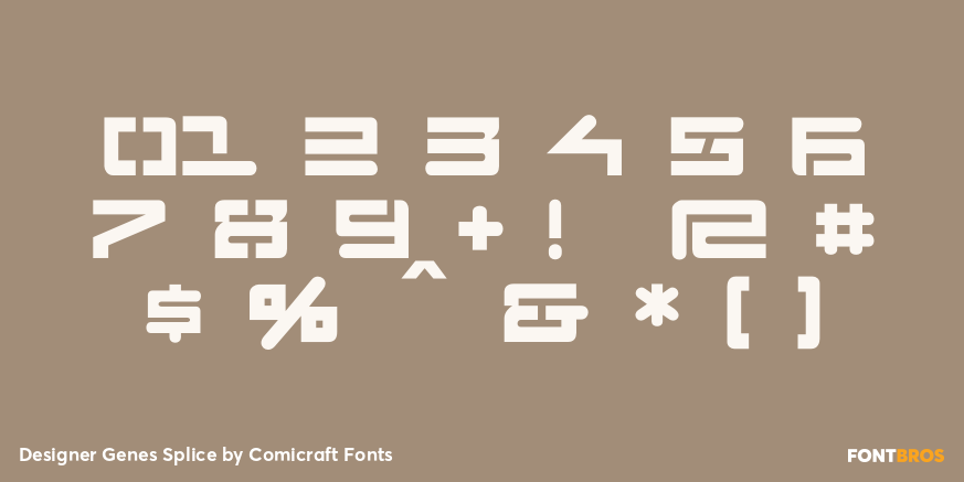 Designer Genes Splice Font Poster #4