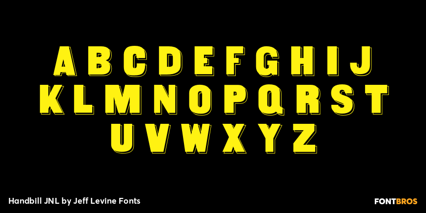 Handbill JNL Font Poster #2