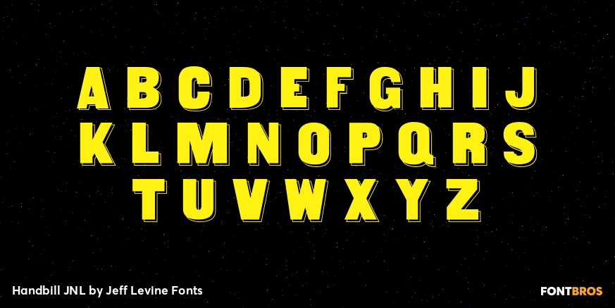 Handbill JNL Font Poster #3