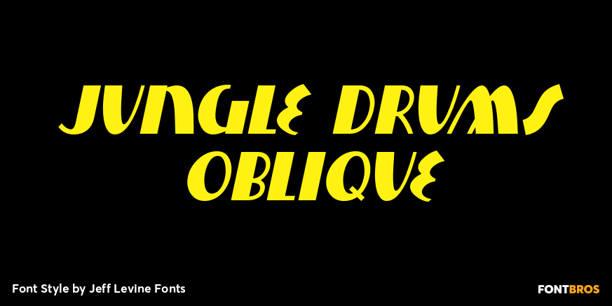 Jungle Drums Oblique Poster
