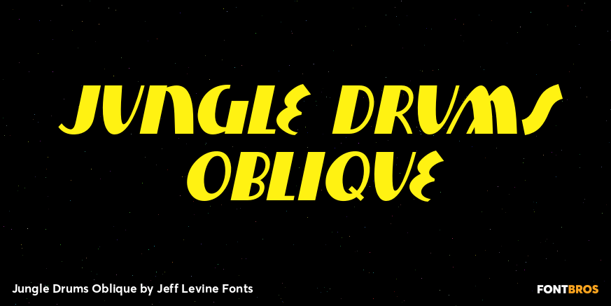 Jungle Drums Oblique Poster