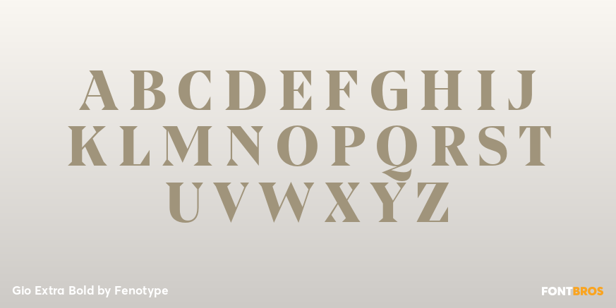 Gio Extra Bold Font Poster #2