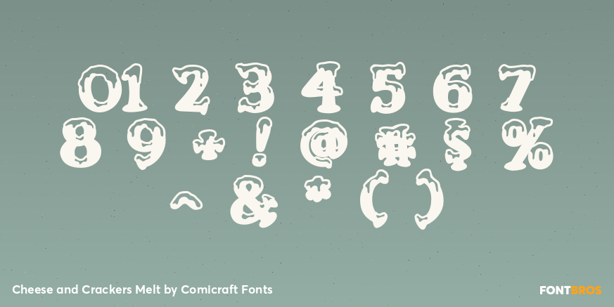 Cheese and Crackers Melt Font Poster #1