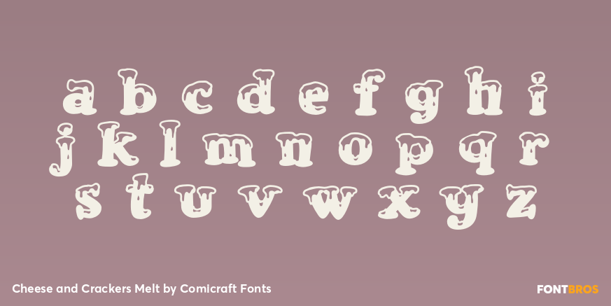 Cheese and Crackers Melt Font Poster #1