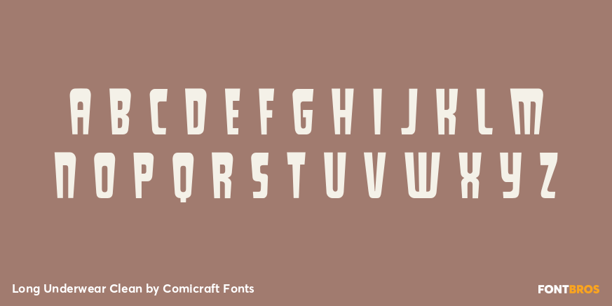 Long Underwear Clean Font Poster #2