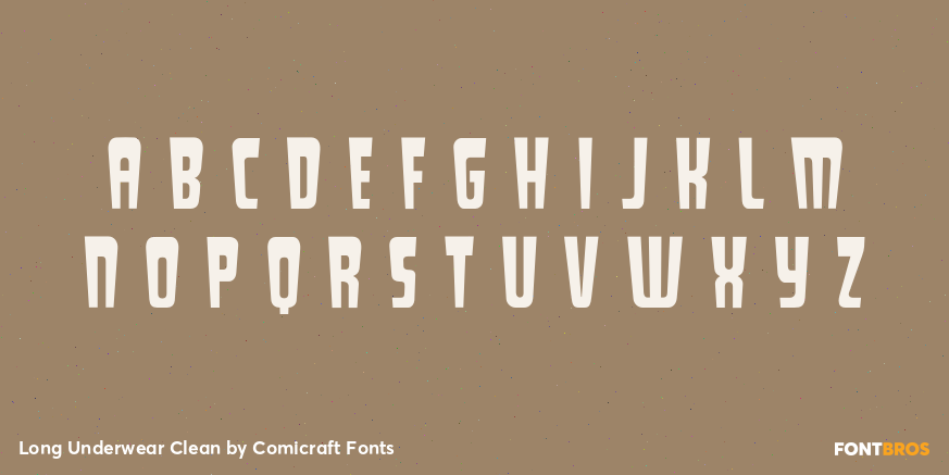 Long Underwear Clean Font Poster #1